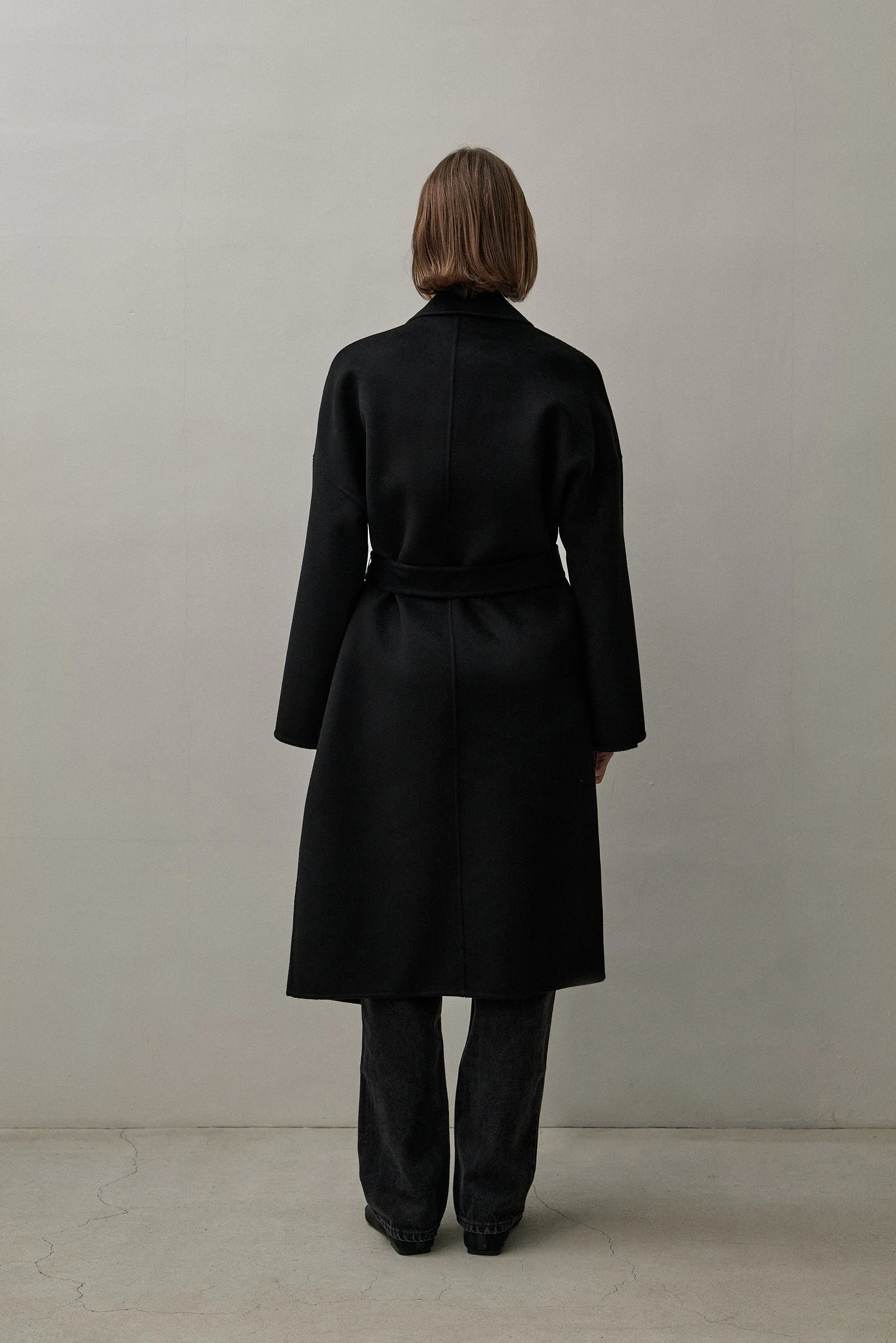 THE BOYFRIEND COAT - BLACK