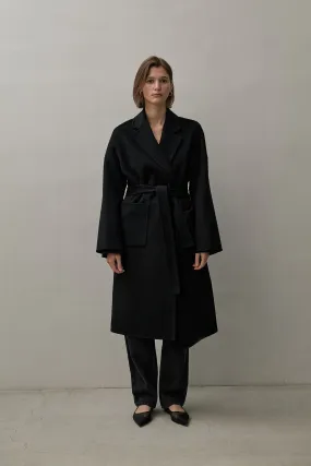 THE BOYFRIEND COAT - BLACK