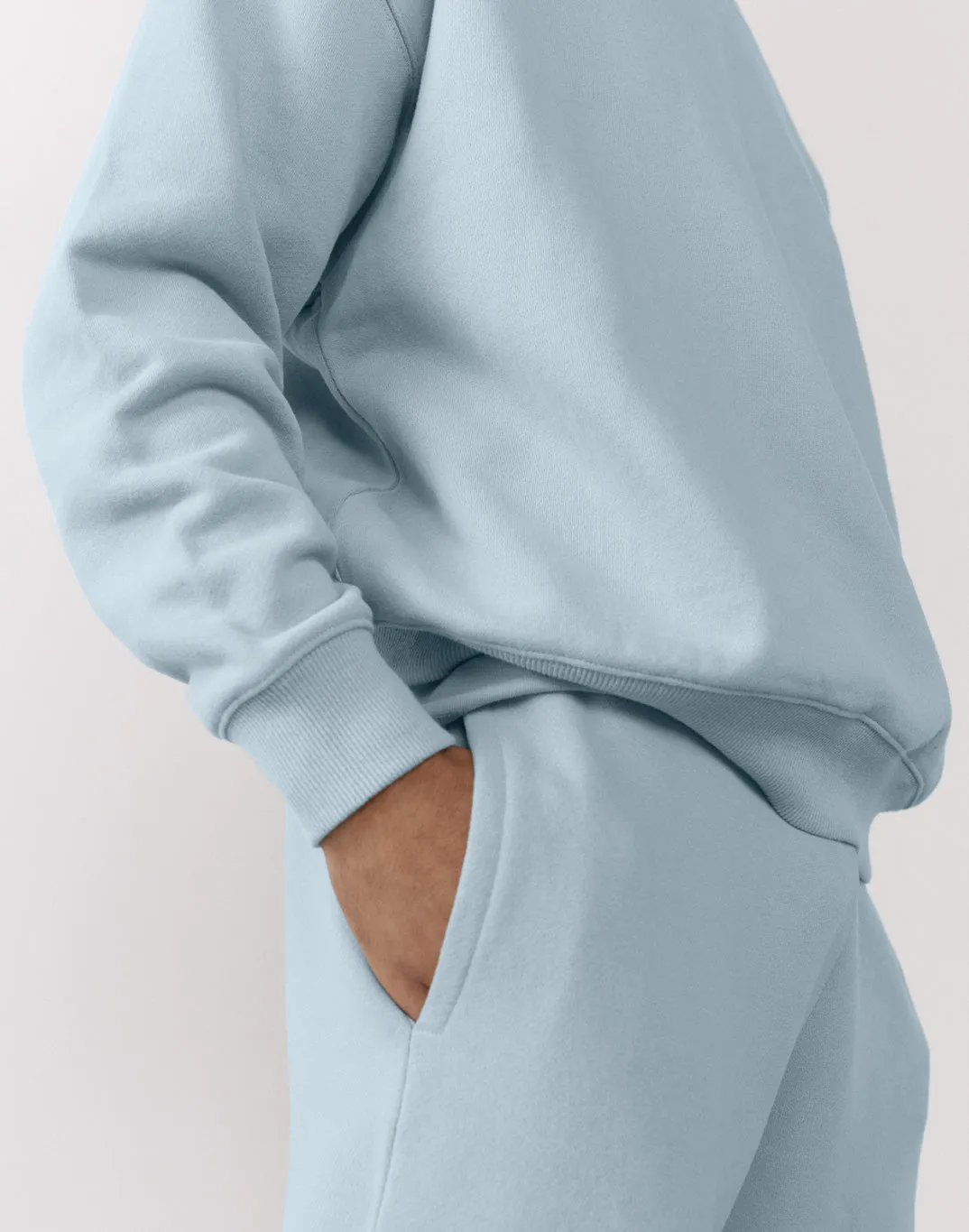 The Oversized Crew in Chalk Blue