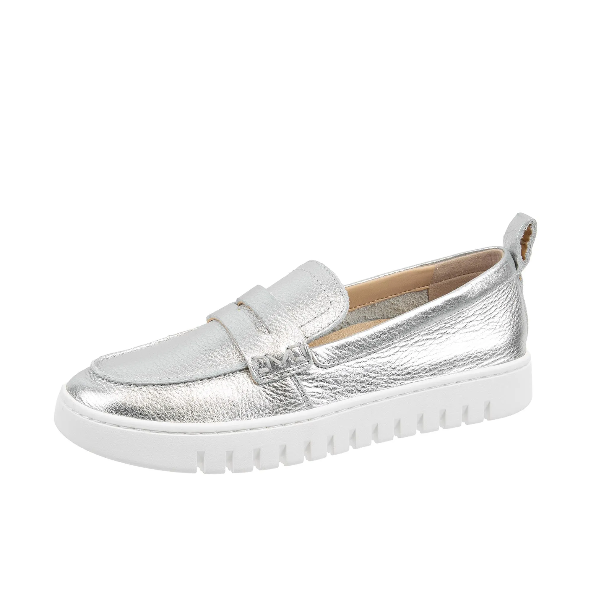 Vionic Womens Uptown Loafer Silver