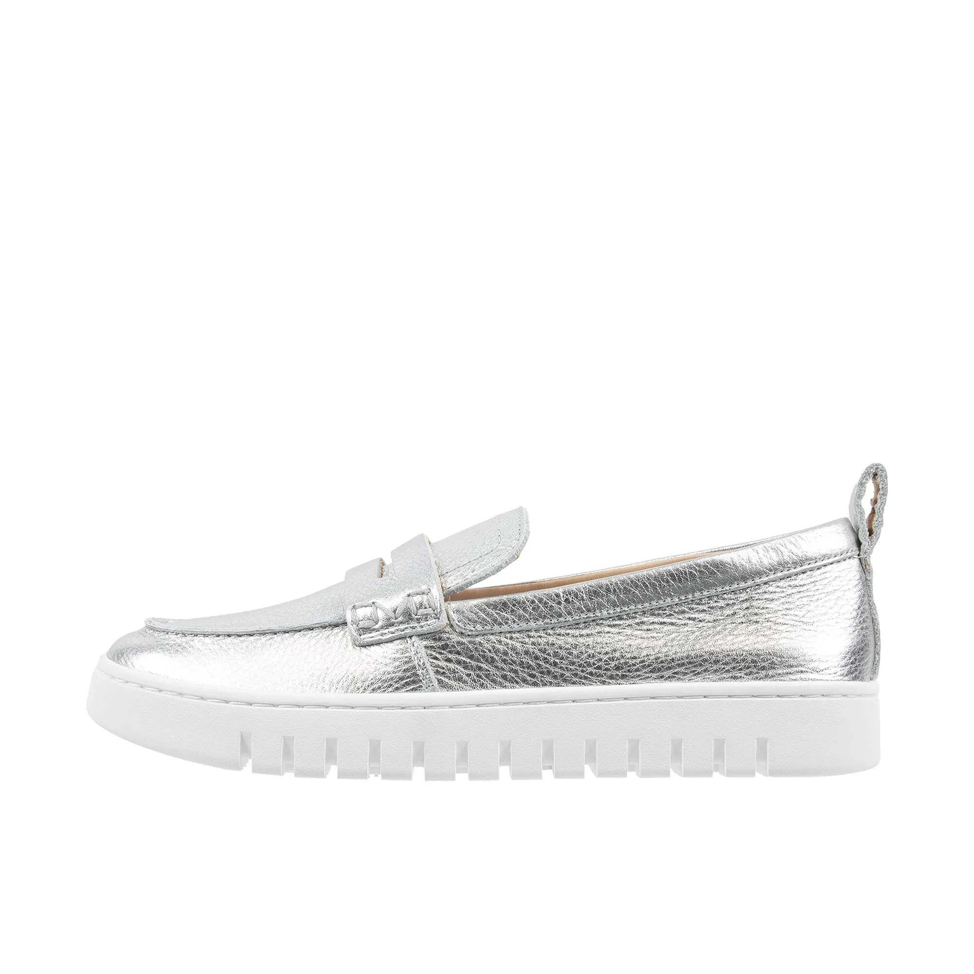 Vionic Womens Uptown Loafer Silver