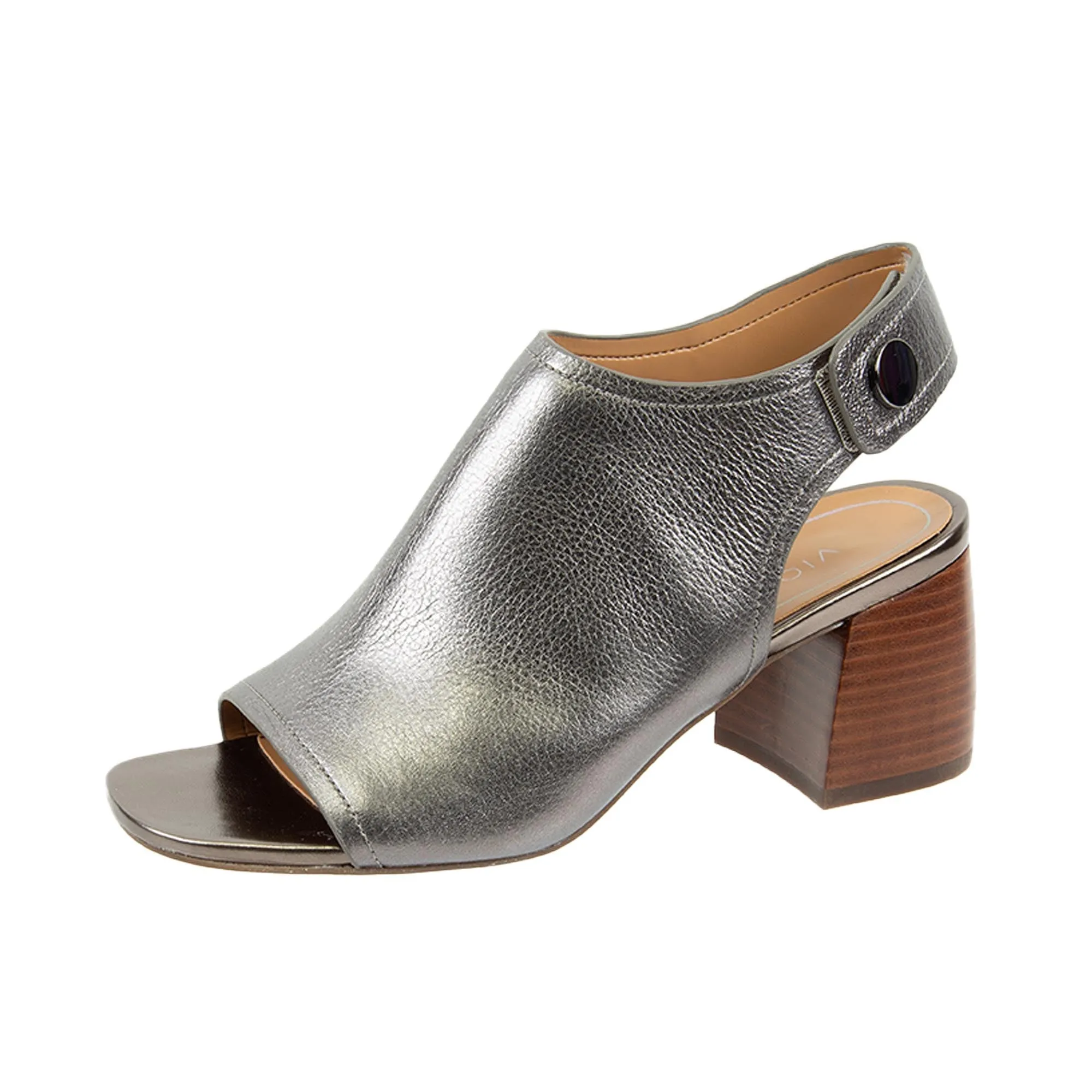 Vionic Womens Valencia Heeled Sandal Pewter