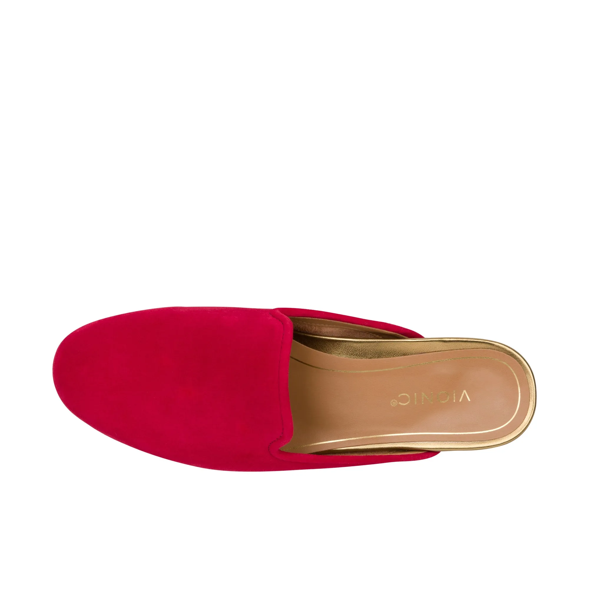 Vionic Womens Willa Flat Mule Red