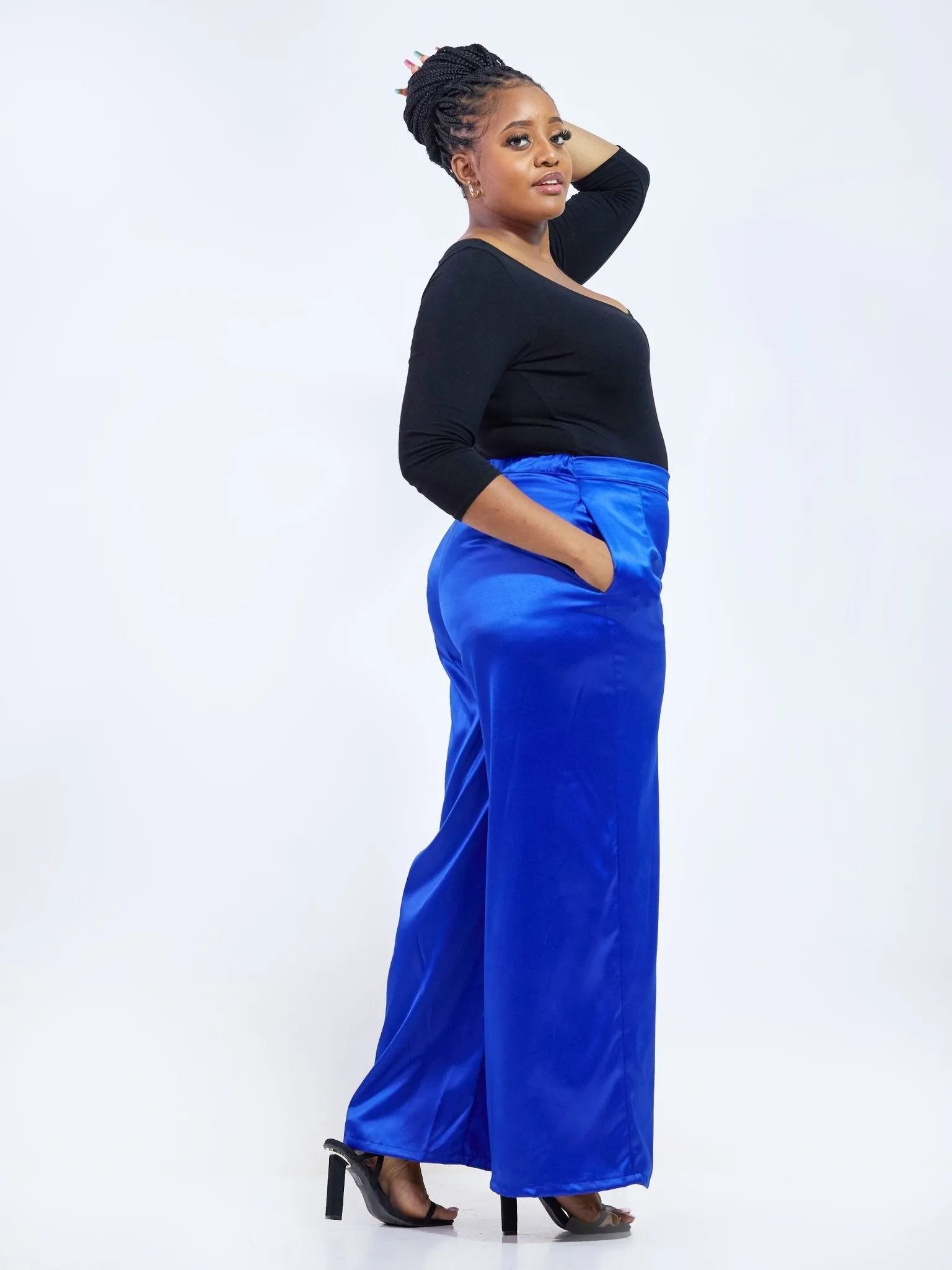 Vivo Raha Wide Leg Pants - Royal Blue