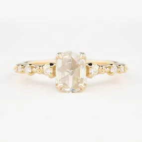 Wisteria Ring 0.63ct Oval Rose Cut Diamond, 14K Yellow Gold (One Of A Kind)